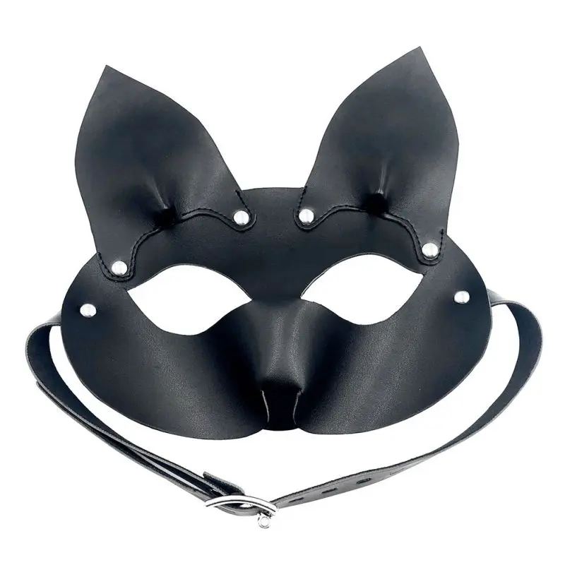 1 шт из искусственной кожи Половина маска для лица Лисичка маски для лица флирт аксессуары к костюму для Косплей Вечерние