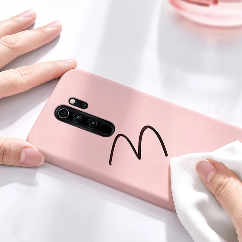 Чехол для Xiaomi чехол из жидкого силикона Ударопрочный Мягкий бампер телефона 9 Pro