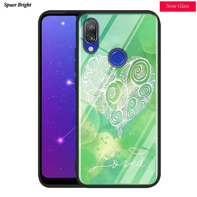 Черная глянцевая крышка Мандала йоги для Xiaomi Redmi Примечание 8 7 6 5 4X4 K20 Pro 7A 6A 6 S2 5A плюс Чехол для телефона
