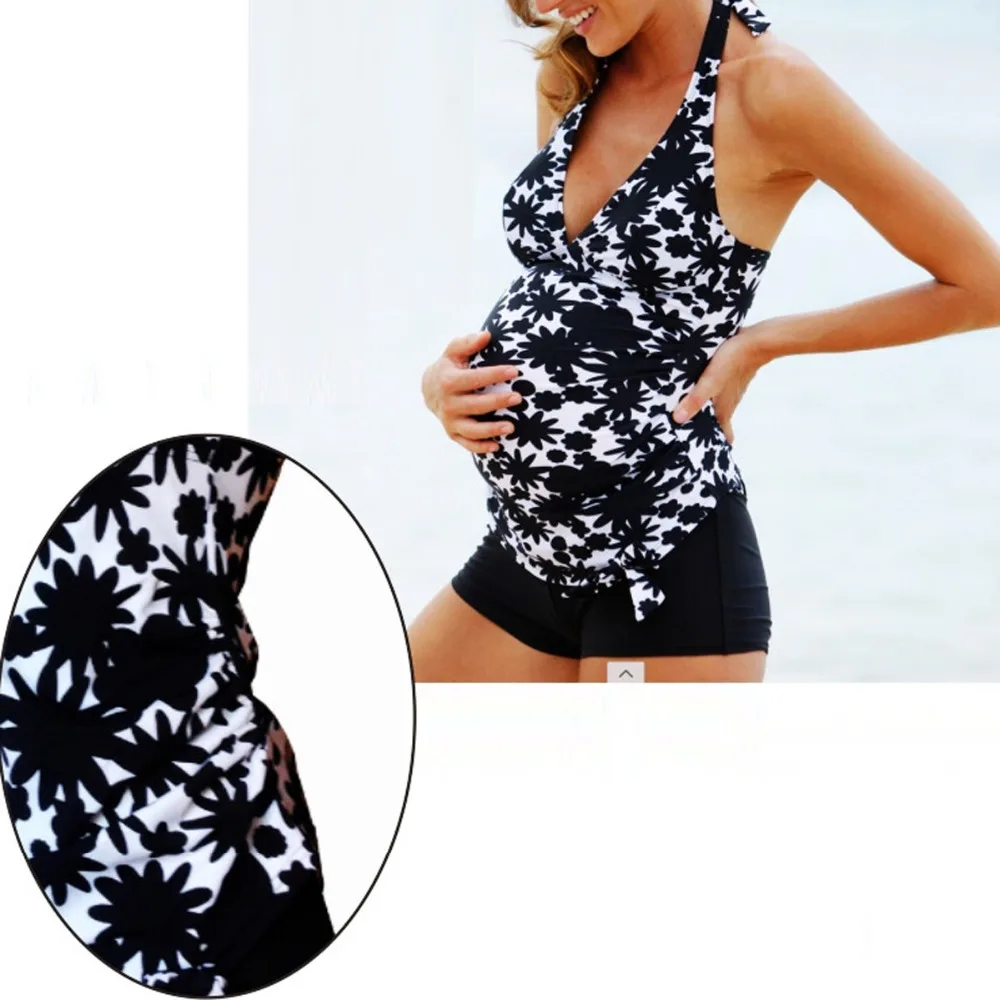 Fashion Women Swimsuit Twopiece Maternity Pregnancy Set Plus Size