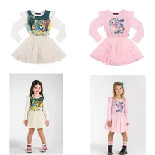 Новинка года; платье принцессы для девочек; платье Белоснежки для девочек; Vestidos; детское праздничное Повседневное платье-пачка; детские весенние платья с принтом «Единорог»