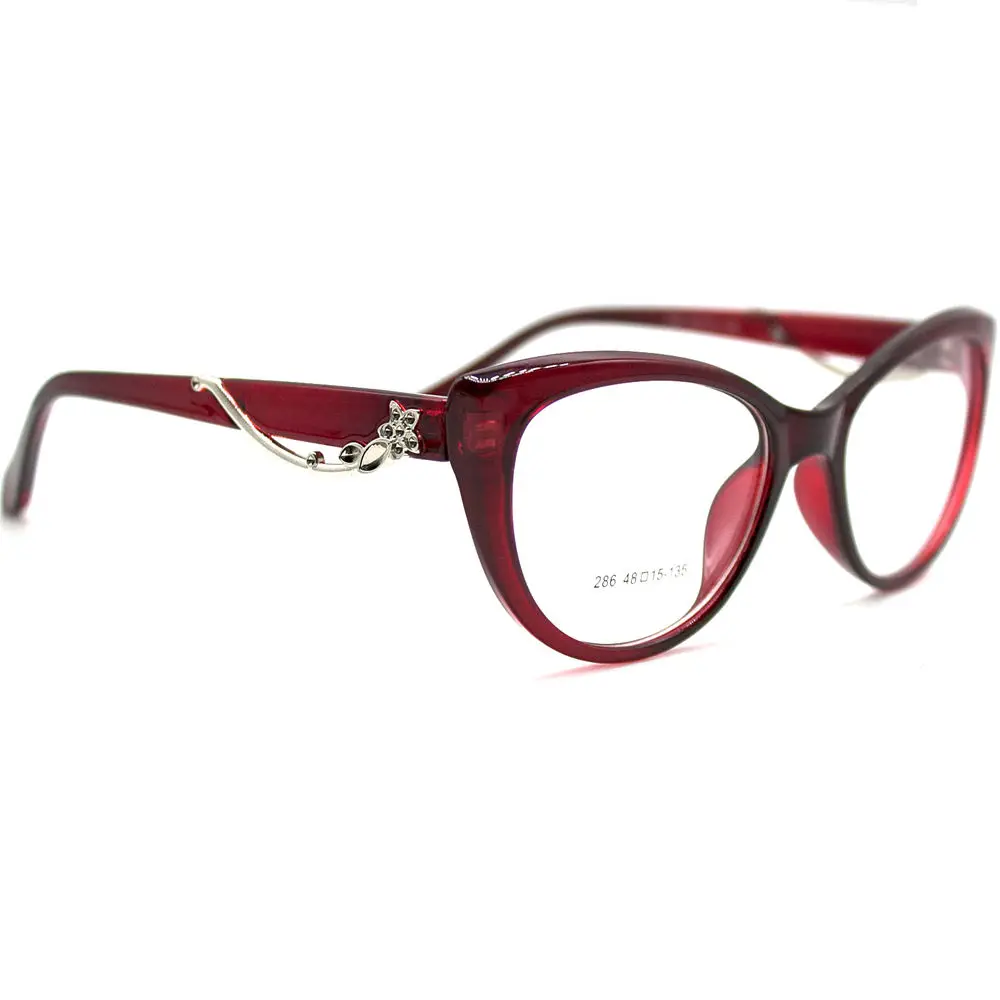 LuckTime модные очки с цветком из сплава оправа для глаз кошки близорукости