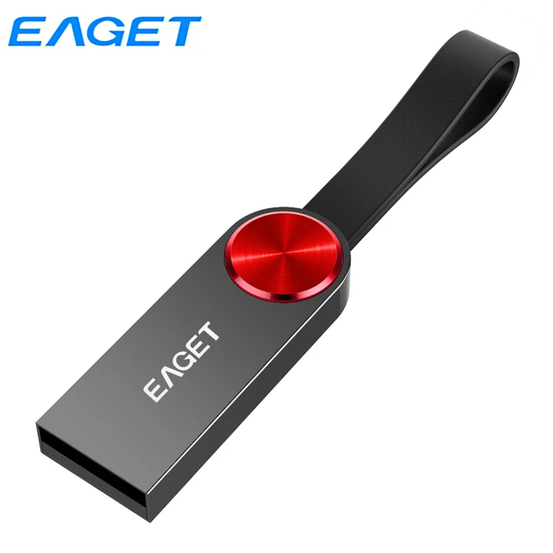 

Eaget 3.0 USB Flash Drive 128GB 64GB 32GB High Speed Capless Waterproof USB Disk With Key Ring Loop Memory Stick Pen Drive U80