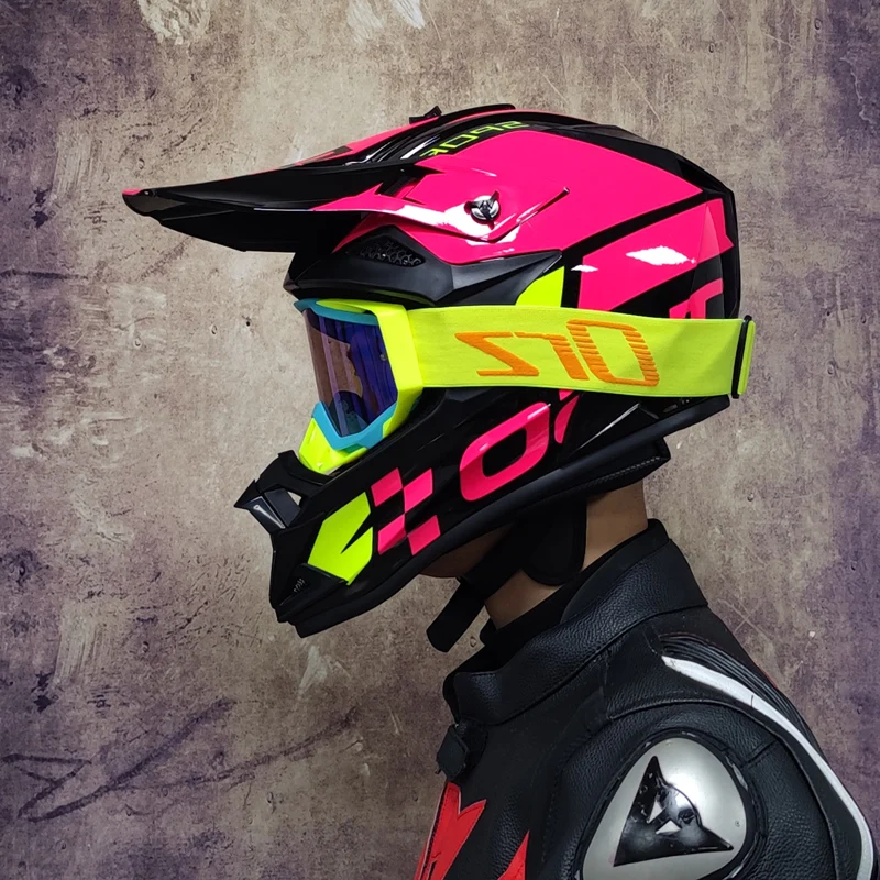 Motocross Adult Motocross Helmet Atv Suv Downhill Mountain Bike Dh Hood  Helmet Cross Helm Capacetes Dot Approved - Helmets - AliExpress
