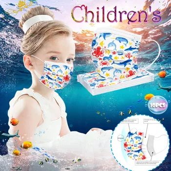

10PC Kids Disposable Fashion Print Cotton Silk Handkerchief Towels Reusable Washable Бандана Foulard Femme Outdoor Шарф