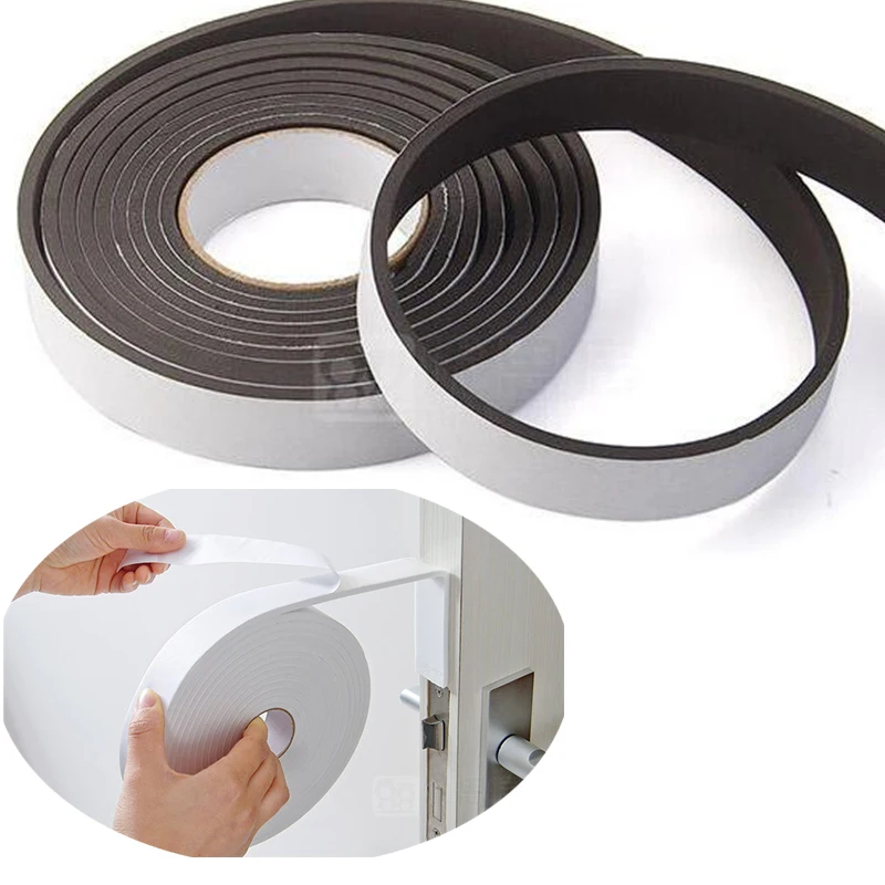 Soft 5M Self-adhesive Window Sealing Strip Car Door Noise Insulation Rubber Dusting Tape Accessories | Обустройство дома