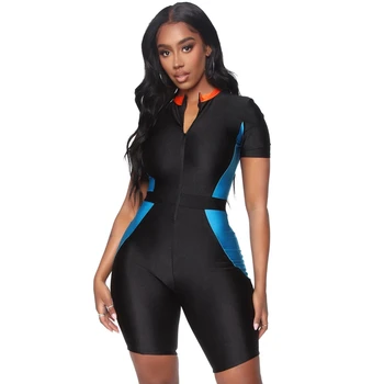 

Women Yoga Jumpsuit Female One Piece Sports Pants Sexy Zipper Workout Clothes Fitness Running Gym Sport Clothes