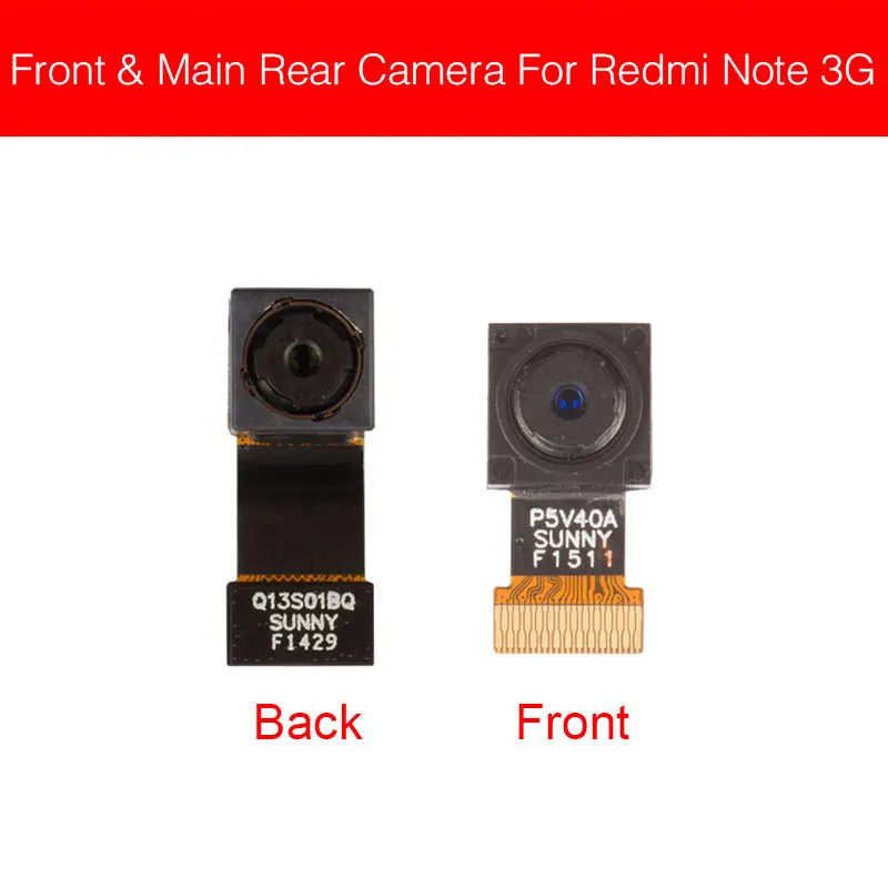 Передняя и задняя камера Moduel для Xiaomi Redmi Note 2 3g 4G маленькая большая Основная гибкий
