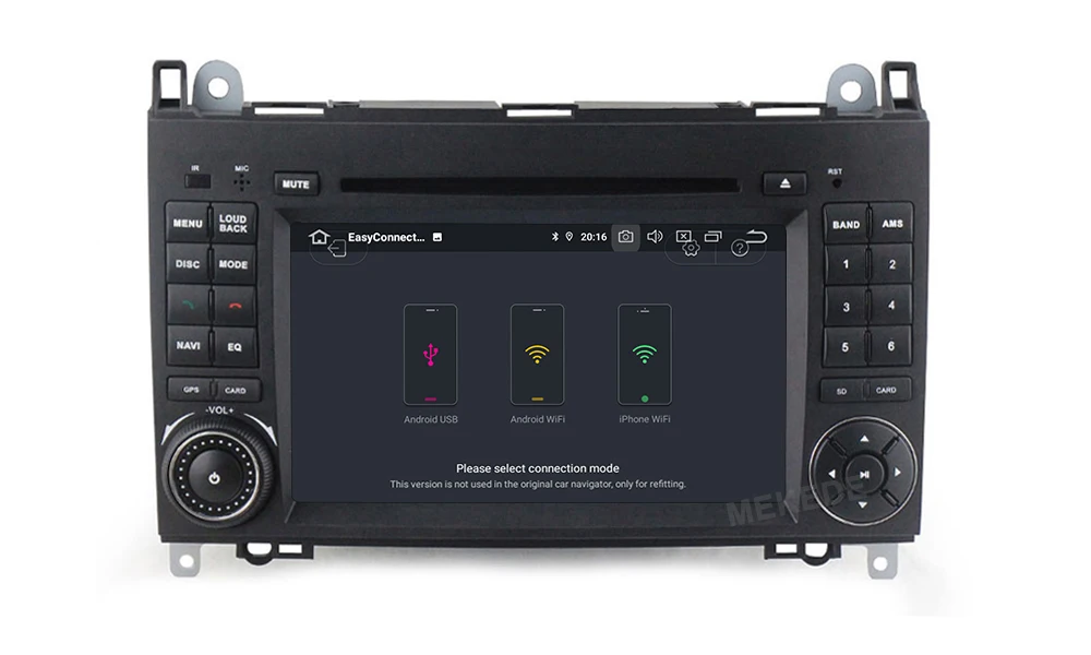 Top Android 9.0 7 Inch Car DVD Player Stereo System For Mercedes/Benz/Sprinter/W209/W169/B200/B-class 4G RAM 64G ROM WIFI Radio GPS 8