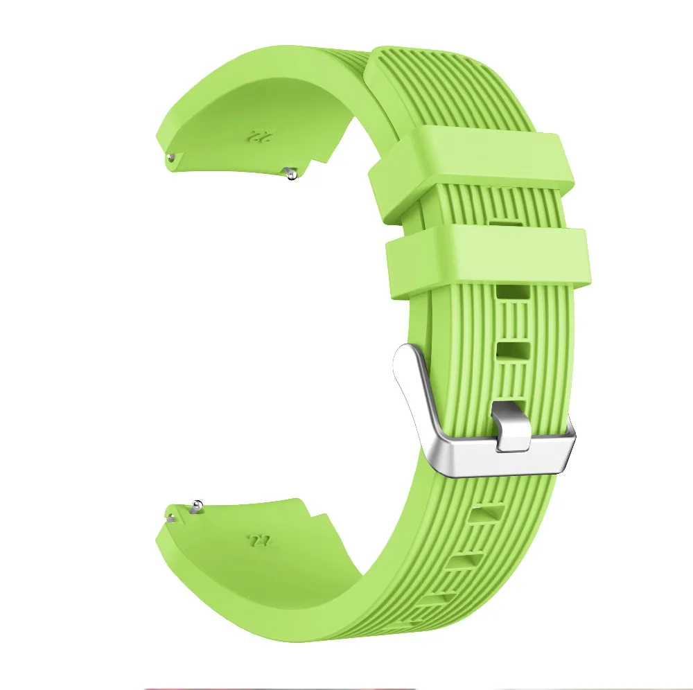 Green Ремешок для Xiaomi Huami Amazfit GTR 47 мм/Pace/Amazfit Stratos 2 2s смарт часы силиконовый ремешок 22 мм Сменные аксессуары Correa - Цвет: Green