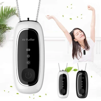 

8000 And 120 Million Portable Negative Ion Air Purifier Portable Necklace Oxygen Bar Household Deodorizer Negative Ion Ozone