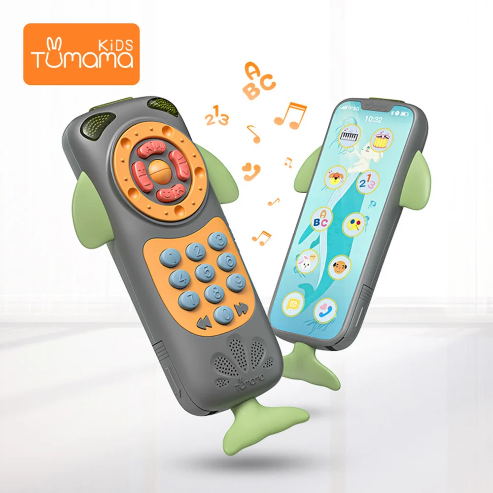 Вокальные игрушки мультфильм моделирование сенсорный экран музыкальный телефон детские мобильные милые игрушки детский музыкальный