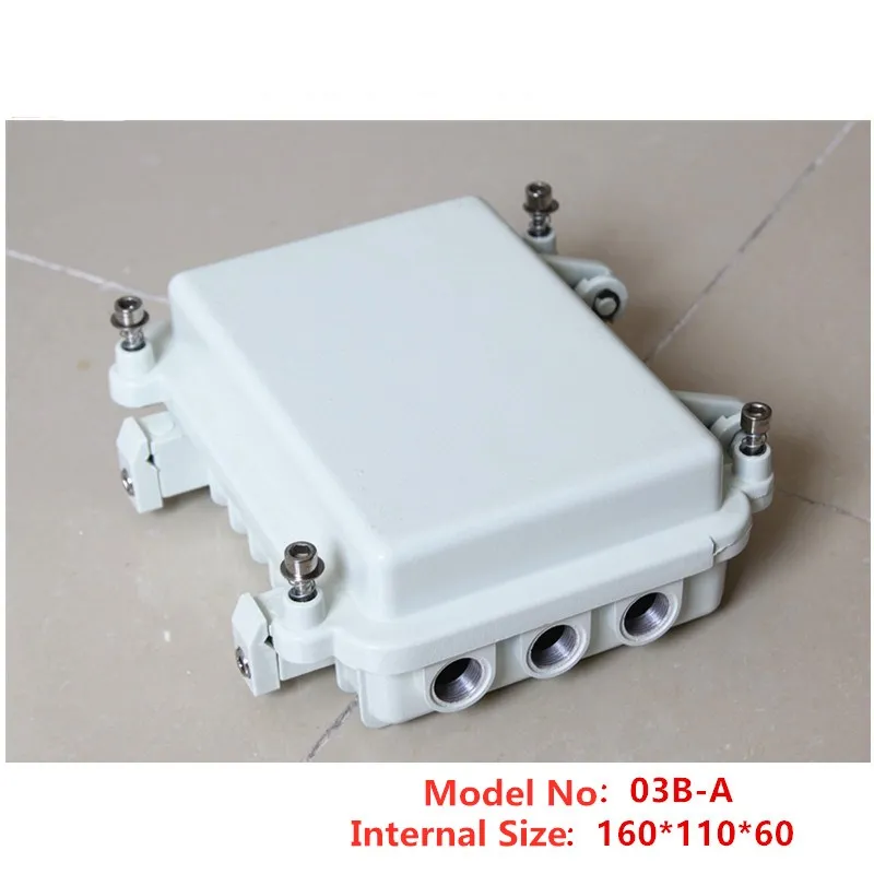 Outdoor AP Bridge Amplifier Housing Router Die-cast Aluminum Enclosure Waterproof Housing 03B-A white color
