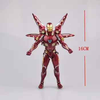 

16cm Shf Iron Man Mark 50 Nano Set 2 Action Figures Movable Joints Face Change Models Marvel Avengers Alliance Pvc Colection Toy