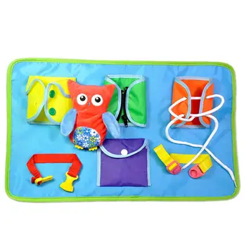 

Owl Cabinet Toy Early Education Baby Cloth Educational Teaching Board Intellectual Development Toy For Children