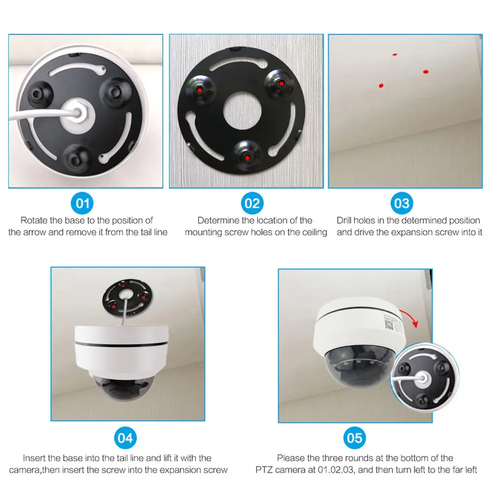 REDEAGLE открытый 5MP 2MP PTZ Безопасности IP камера Супер CCD HD 4X оптический зум PTZ купольная Антивандальная камера