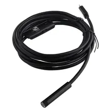 Эндоскоп USB 1 м водонепроницаемый светодиодный для Android OTG 8 мм 2MP камера Змеиный телефон видео бороскоп инспекционная трубка