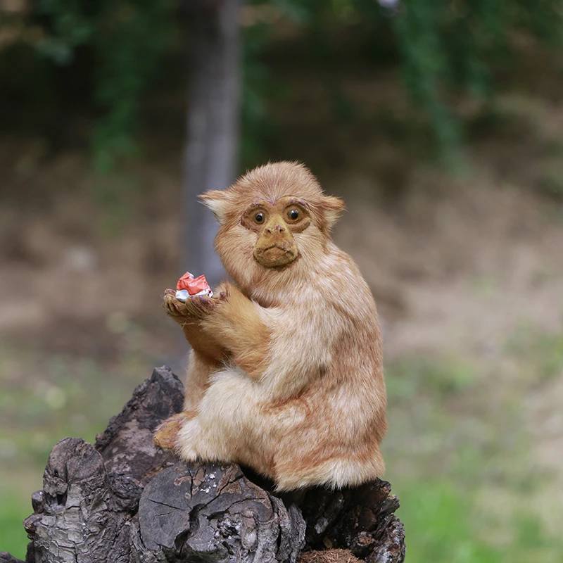シミュレーション猿革作る小猿かわいいシミュレーション動物家の装飾ホテルレストラン宝石の写真撮影 Stuffed Plush Animals Aliexpress