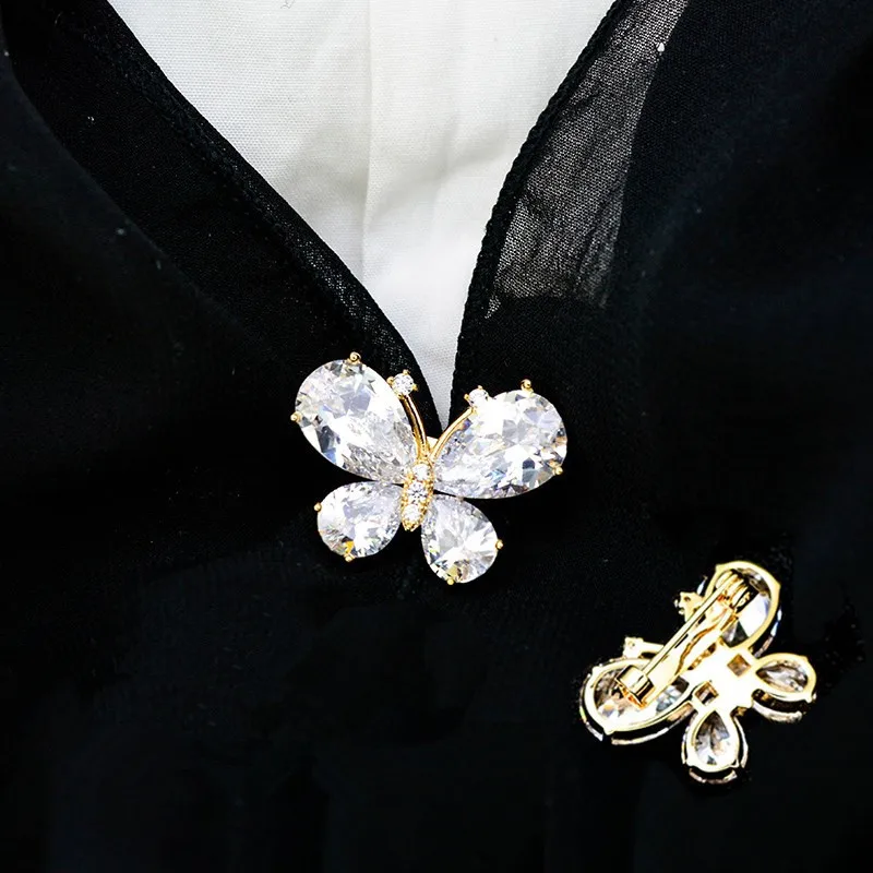 Милые маленькие броши в форме бабочки модное ювелирное изделие искусственная