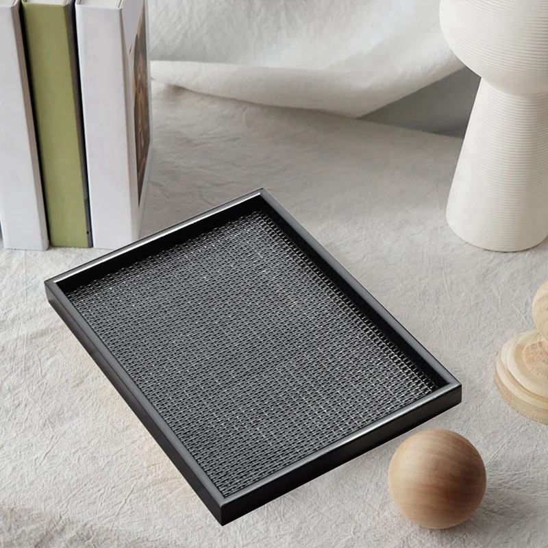 

Handmade Rattan Wooden Tray Breakfast Tray Serving Tray Decorative Tray Fruit Bowl Kitchenware Plate