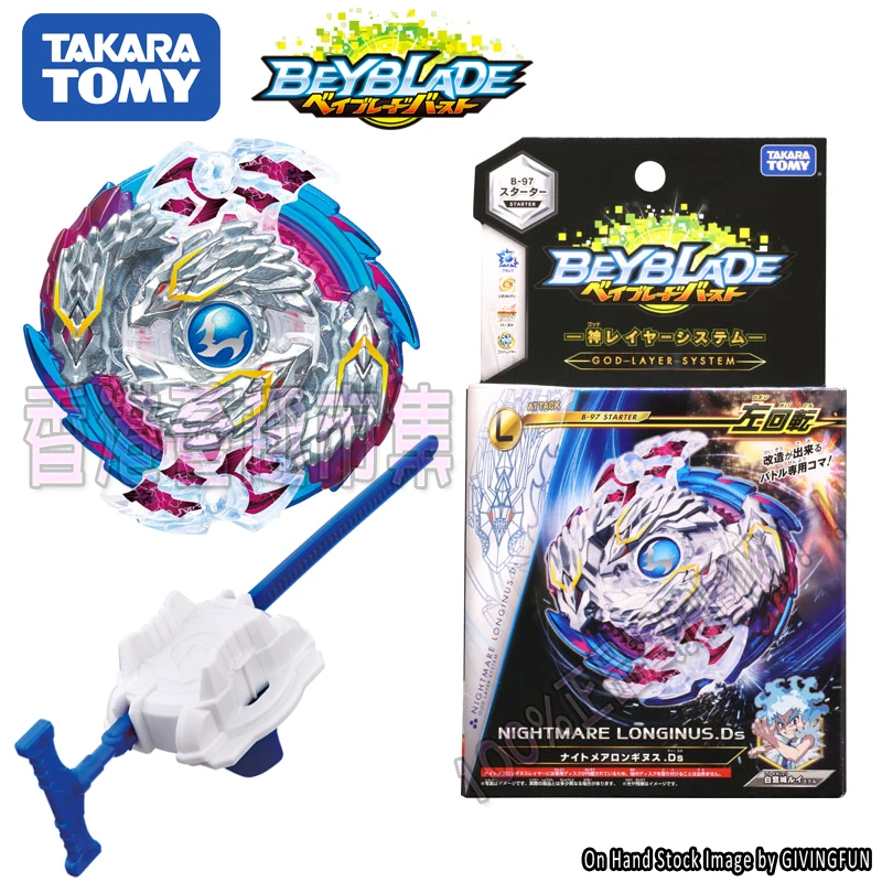 

TAKARA TOMY B-97 Beyblade Burst Starter Nightmare Longinus.Ds W Launcher Spinning Top