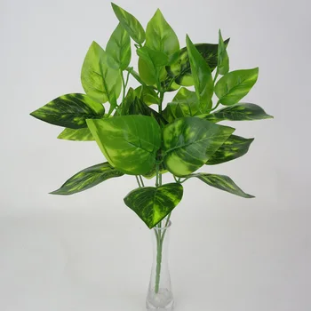 

7 Heads Artificial Plants Fake Leaf Foliage Home Office Garden Arrangement New