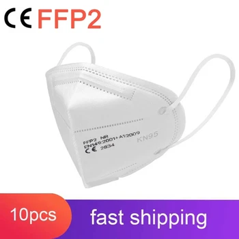 

5 Layers FFP2 KN95 Masks Dustproof Anti-fog And Breathable Face Masks Mouth Dustproof Reuseable FPP2 Fast Shipping