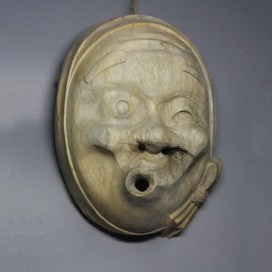 Fire Man Japanese Wood Statue Mask Wall Decoration Traditional Craft Hand Makes Decoration Tattoo Home Decor Aliexpress