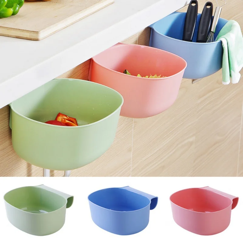 

Cabinet Doors Hanging Storage Box Kitchen Garbage Can Bathroom Cosmetic Organize Desktop Container Trash Bins