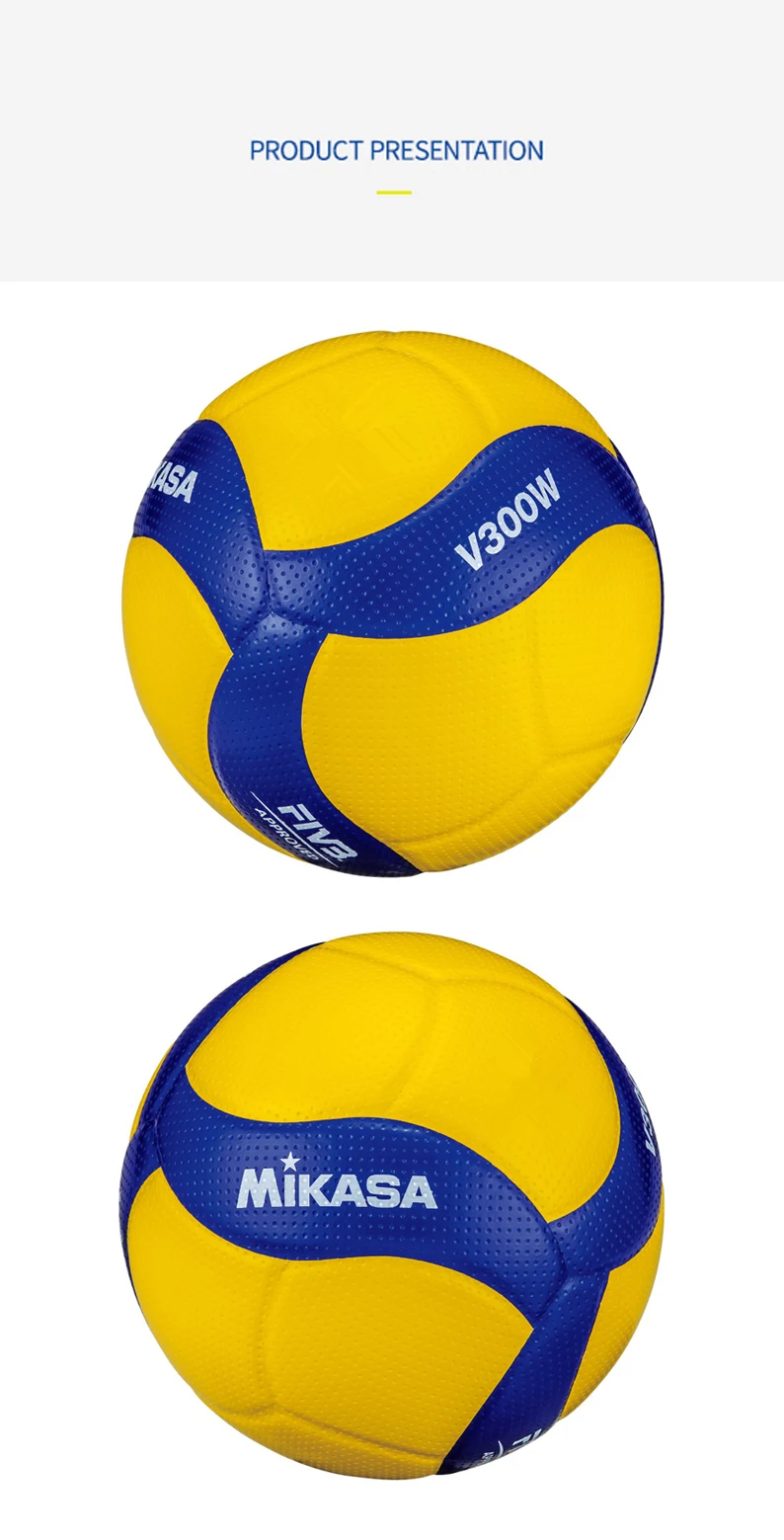 Mikasa Volleyball V300W PU Fabric Professional SPORTSORION
