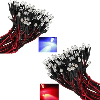

20 Pcs 12V 20cm LED Pre Wired m, 10 Pcs Red & 10 Pcs Blue