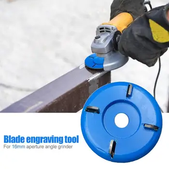 

Power Wood Carving Disc Angle Grinder Woodworking Turbo Round/Plane For 16mm Aperture Angle Grinder Attachment Milling Cutter