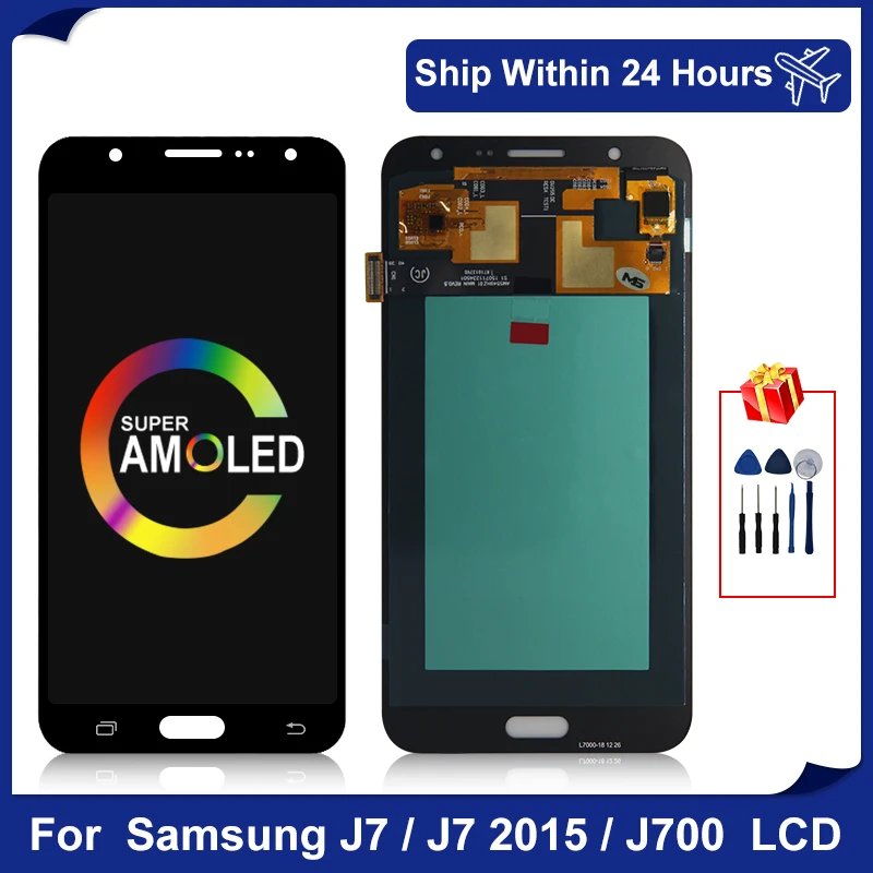 5 &quotAMOLED для Samsung Galaxy J700 ЖК J700F J700H дисплей сенсорный экран дигитайзер сборки J7 2015 SM