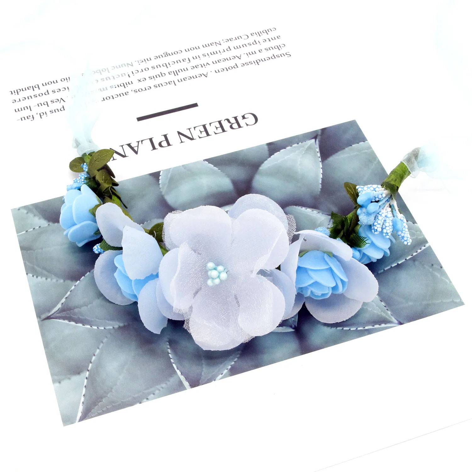 Bride Flower Crown Hair Band Wedding Floral Headband Garland Girl Flower Wreath Elastic Hair Accessories Party Wedding Headpiece Bride Flower Crown Hair Band Wedding Floral Headband Garland Girl Flower Wreath Elastic Hair Accessories Party Wedding Headpiece