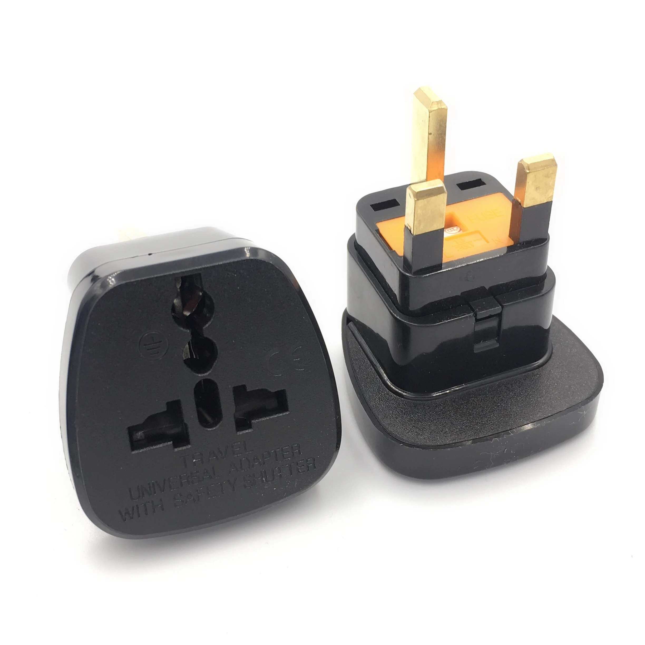 Universal CE copper 13A india HK AU US EU to UK travel adapter fuse plug for Hong Kong Singapore Malaysia United Kingdom charger |