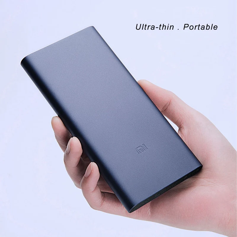 Xiaomi Mi банк питания 10000/20000 мАч двойной USB порт портативное зарядное устройство Быстрая зарядка банк питания ультратонкий внешний аккумулятор