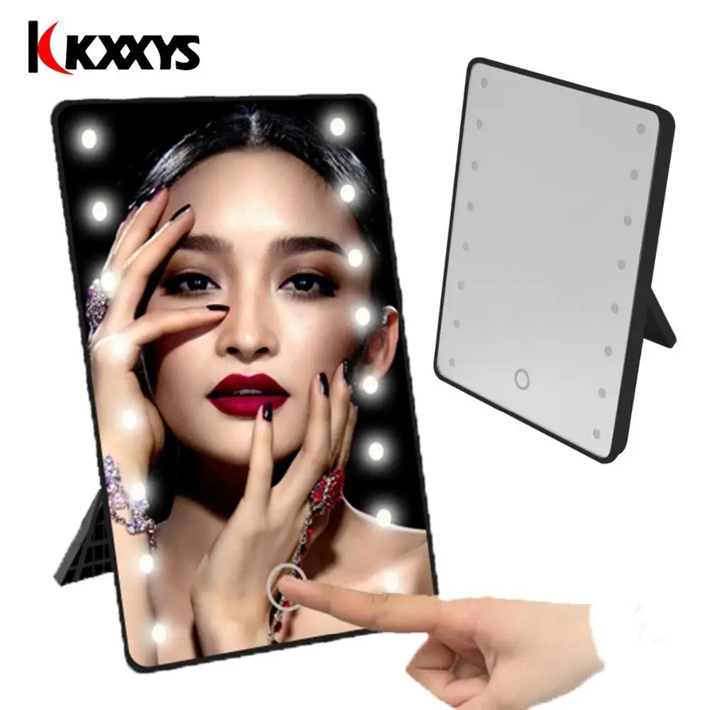 

16 LEDs Mirror Makeup Mirror with Light Vanity Mirrors Rotating Cosmetic Miroir Grossissant 10X Magnifying Mirrors Light