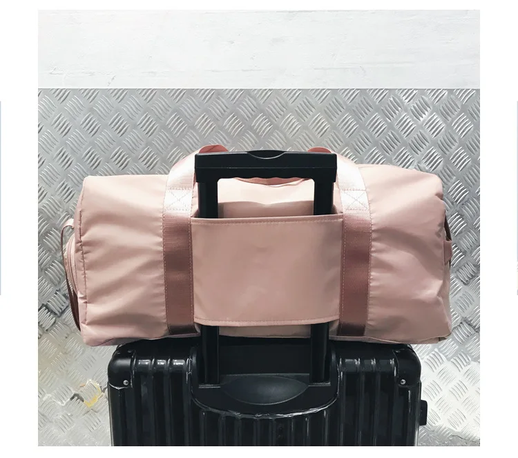 Новинка, недорогая женская спортивная сумка розового и черного цвета, отсек для обуви, водонепроницаемые спортивные сумки для фитнеса, тренировок, йоги, сумки для путешествий