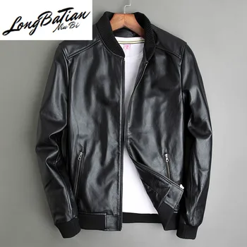 

Man 100% Jacket Real Cow 2020 Spring Men Leather Jackets chaqueta de cuero hombre YZX1222 PWX19