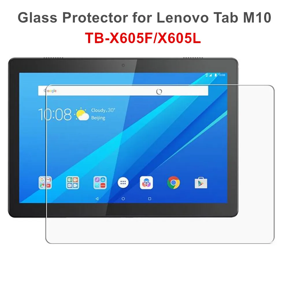 Протектор экрана из закаленного стекла для lenovo Tab M10 TB-X605F/L E10 TB-X104F/L P10 TB-X705L/F стеклянная пленка