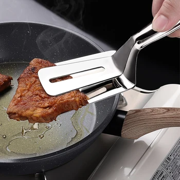 

Stainless steel pizza steak clip grilled fish spatula durable kitchen tools cooking accessories