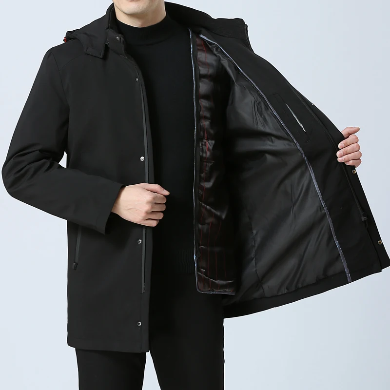 Новая мода зима стиль лайнер может быть длинный мужской пиджак XL