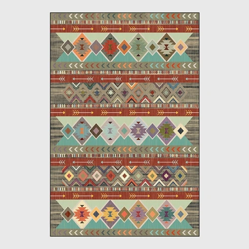 Carpet1 Винтажный богемный ковер и ковер журнальный столик для гостиной, дивана, спальни, прикроватный нескользящий коврик для дома, кухни, ванной комнаты - Цвет: Carpet1