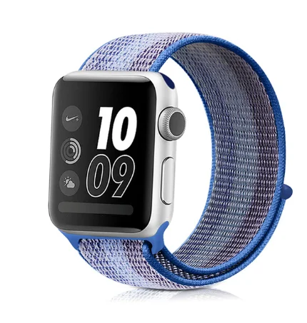 50TWHL Ремешок для наручных часов Apple Watch 4 5/3/2/1 38 мм 42 мм 62 NewColors нейлон мягкий дышащий сменный ремешок петли для наручных часов iwatch серии 4 40 мм 44 мм - Цвет ремешка: 50TWHL