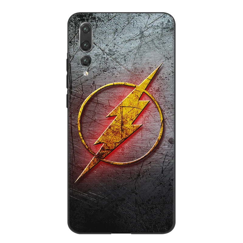 Чехол для huawei P8 P9 P10 P20 P30 Lite MINI PRO huawei P Smart Z Plus, супергерой, вспышка DC Comics, логотип, подробная информация
