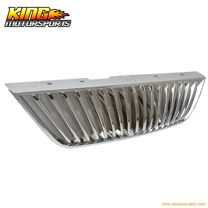 Подходит для 99-03 04 Ford Mustang вертикальная Передняя хромированная решетка новая 99 00 01