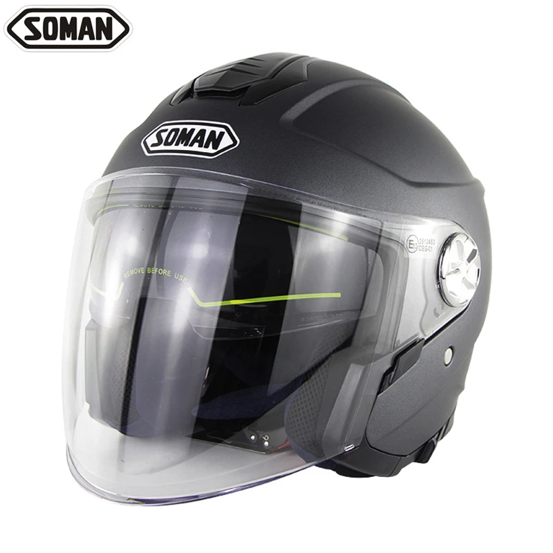

New Scooter Helmet Open Face Flip Up Visor Vintage Chopper Helmet Motorcycle Dual Lens for Women Men Street Retro Casco Moto Ece