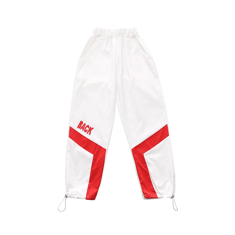 Pants Костюмы в стиле хип-хоп; детская свободная одежда для уличных танцев с короткими рукавами; джазовая сцена для мальчиков; одежда для выступлений; детская одежда; DN3957 - Цвет: Pants