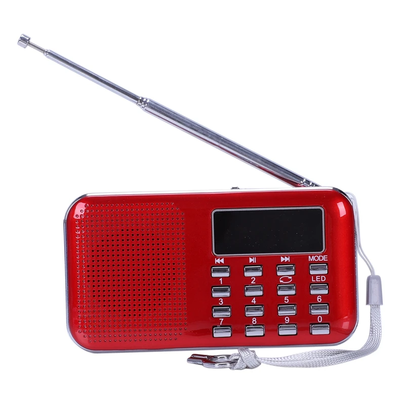 Горячая 3c-мини радио FM портативный цифровой динамик USB Micro SD TF карта Mp3 музыка Lettore красный