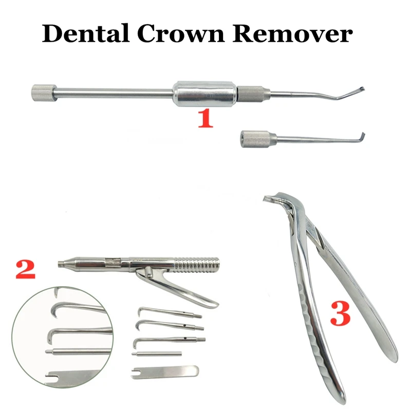 1 Set Dental Dentistry Crown Remover Pilers Forceps Tool Automatically